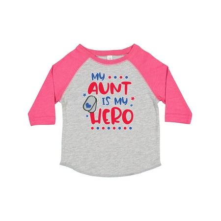 

Inktastic Memorial Day My Aunt is My Hero Gift Toddler Boy or Toddler Girl T-Shirt