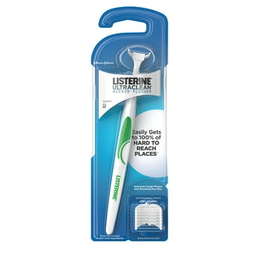 Listerine Ultraclean Access Flosser with 8 Dental Flosser Heads