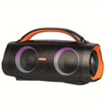 thumbnail image 5 of General 100W Outdoor Speaker Bluetooth 5.3 with Stereo Sound, Rich Bass, 20 Hours Playtime, 10400mAh Power Bank, Mixed Color Party Light, IPX6 Portable Speaker for Camping, Beach, 5 of 15
