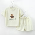thumbnail image 2 of Edvintorg 8Months-7Years Children Clothing 2024 Summer Korean Style Children's Short Sleeved Round Neck Top/Shirt And Shorts Set Fashion Kids Sports Suit, 2 of 3