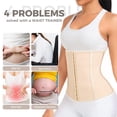 thumbnail image 2 of Waist Trainer for Women Latex,Fajas Colombianas Breathable Workout Waist Cincher Corset, 2 of 7