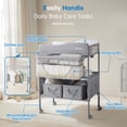 thumbnail image 2 of Sweeby Baby Changing Table, Foldable Diaper Station with Organizer and Waterproof Pad, 2 of 7