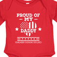 thumbnail image 4 of Inktastic Military Daddy Red Friday Deployed Boys or Girls Long Sleeve Baby Bodysuit, 4 of 5