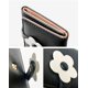 thumbnail image 4 of Linda cartera pequeña para niñas y mujeres, billetera con tres pliegues, bolsillo para dinero en efectivo, flores, tarjetero con estampado de cuero PU, (negro) WD.WDQZL Hogar, 4 of 6