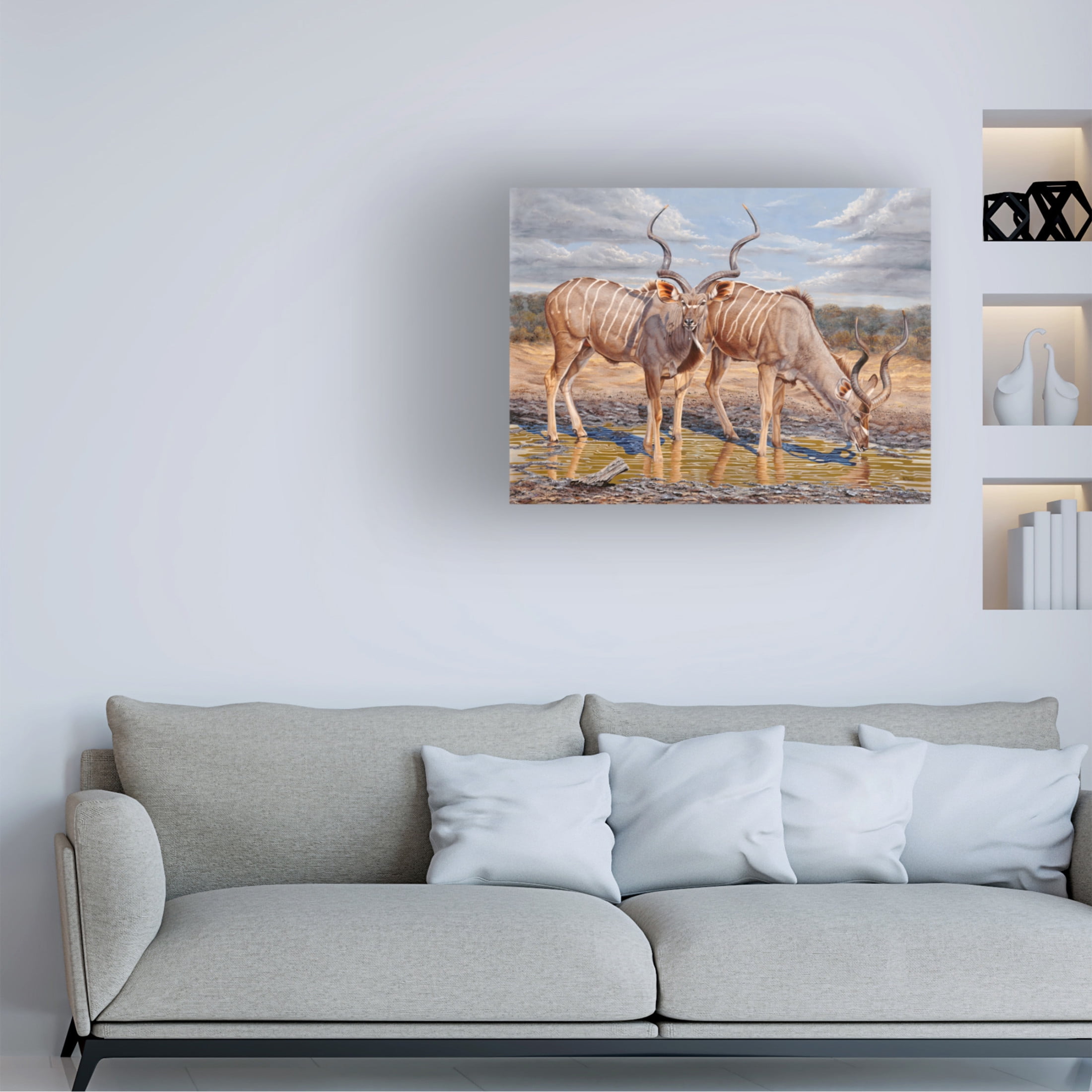 Canvas Wall Art - Delene Lambert 'A Twist in Time' Wall Art for Living Room, Bedroom, or Office Décor by Trademark Fine Art - 24 x 18 Inches