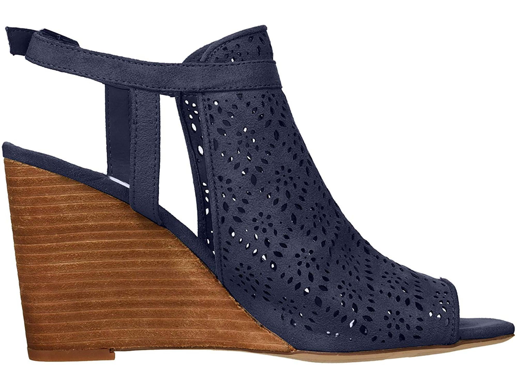 Carlos by Carlos Santana Women's Shoes Gabrielle Suede Peep Toe Casual