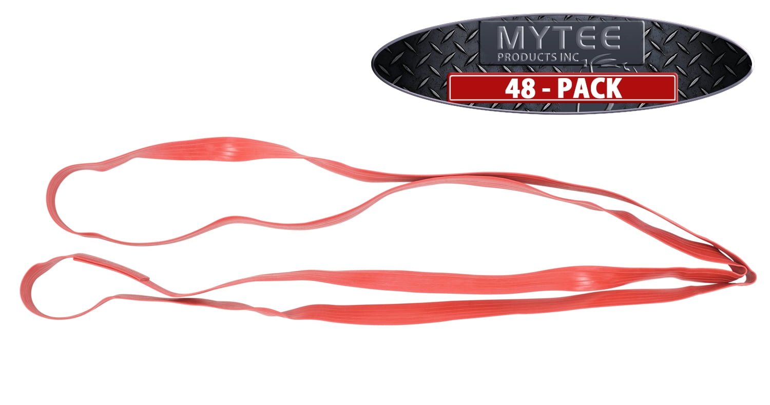 Extra Large Moving Rubber Bands (48 Pack) - 42" Unstretched - 84" Fully Stretched -Red Rubber Mover Bands For Pallets, Moving Blankets, Moving Supplies, Boxes, Furniture, TV Bed Dresser