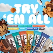 BUILT Bar Puff Protein Snack Bars, 17g Protein, Chocolate Milkshake, Gluten Free - 12 Pack