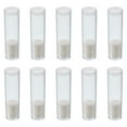 thumbnail image 1 of Uxcell Round Coin Tubes Coin Storage Tubes Coin Holders Containers Fit 25mm Coins, Clear 10 Pack, 1 of 7