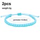 thumbnail image 2 of 2 pulseras de hilo de mano trenzadas de dos tonos, amuletos, accesorios de joyería para mujeres y niñas, buena suerte Adepaton BST3002773-1, 2 of 5