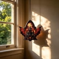 thumbnail image 5 of Halloween Sun Catcher for Window Hanging, 2D Acrylic Bats Irregular Sign Ornament for Room Window Door, Gothic House Warming Gift for Bat Lovers by MPOISVA, 5 of 7