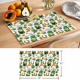 thumbnail image 6 of Saint Patrick's Day Placemats Set of 4 Gnomes Hats Boots Clovers Leaves Place Mats Indoor Wipeable Table Mats Washable Cloth Dining Table Placemats for Kitchen Holiday Party Home Decor 13x19 Inch, 6 of 9