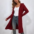 thumbnail image 5 of Enjoytime Fall Winter Long Cardigans for Women Long Sleeve Open Front Hooded Knit Coat Warm Cozy Casual Oversized Outerwear with Pockets, 5 of 6