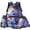 Baby Dragon Florals, variant on XYZCANDO Pink Axolotl School Backpack Set 4Pcs with Portable Lunch Bag Multifunctional Pencil Case Water Bottle Bag Carrier Suitable for Elementary Middle School