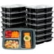 thumbnail image 1 of Contenedores para Alimentos Bluelander Set de 20 Piezas con 3 Divisiones Reutilizables, 1 of 5