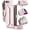 Pink, variant on For iPhone 6 Plus Case Crossbody Wallet with Card Slots Zipper Pocket,PU Leather Magnetic Flip Folio Wristlet Shoulder Strap 3-in-1 Crossbody Phone Case for Women Men,Hotpink