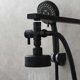 thumbnail image 2 of Brass 3-way shut-off valve G 1/2 Shut-off valve for bathroom shower hand shower, black-, 2 of 5