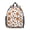 Basketball and Leopard, variant on Basketball and Hoop Multicolor Pattern Backpack for School, Cute School Bag with Adjustable Shoulder Straps and Padded Back, 13.8"x11.4"x6"