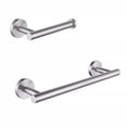 thumbnail image 2 of Household 304 Stainless Steel Black Silver Towel Rack Durable Paper Towel Rack Set Bathroom, 2 of 9