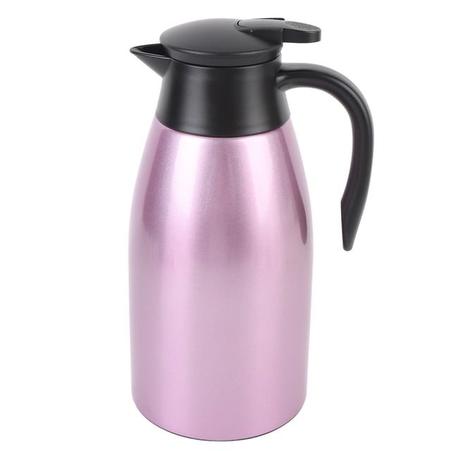 CARAFE DE CAFÉ TERMAL, 2L 24 H RETENCIÓN CALOR DE CAFÉ DE ACERO CARAFE INOXIDABLE DOBLE AISLADO PARA LECHE Para Té
