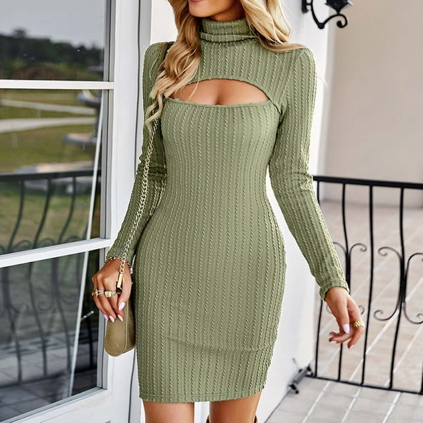Sexy hotsell knitted dress