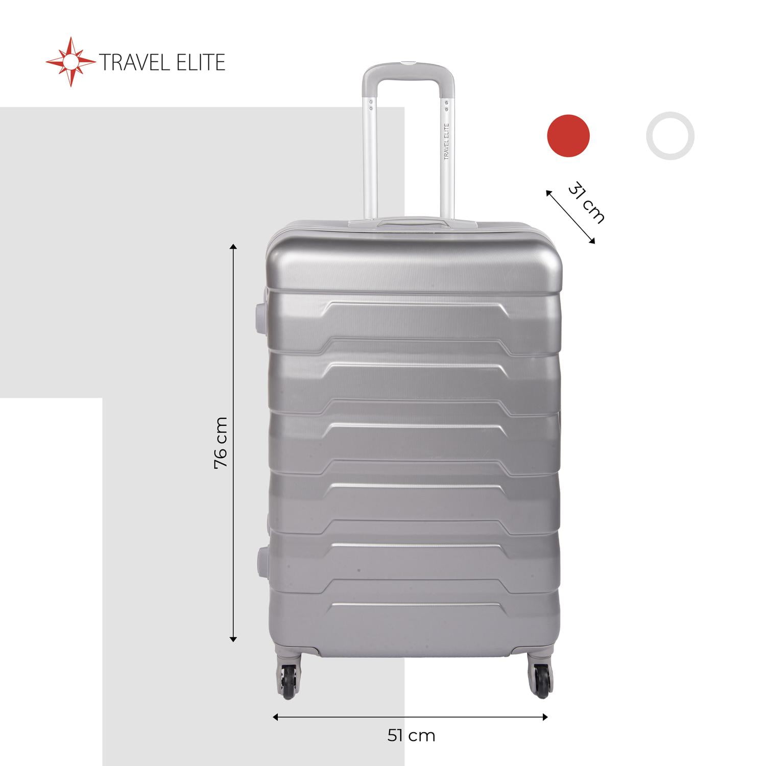 Maleta grande Travel Elite 28 Pulgadas con Candado Gris Unitalla