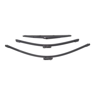 Windshield Wipers, Noise Reduction Sturdy 3Pcs Anti Crack Durable Windshield Wiper Blades  for Car