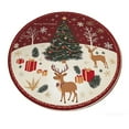 thumbnail image 1 of EGNMCR Christmas Round Rug Living Room Festive Floor Mat Crystal Velvet Decorative Living Room Rug A chopper, 1 of 3