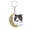A, variant on Pet Memorial Keychain Acrylic Cats Loss Gifts Flat 2D Print Double Sided HD Key Design Pet Moon Printed For Cat Parents