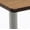 River Cherry, Silver T-Leg Base, variant on KFI Studios Mode 2.5' x 4' Bistro Table, Designer White, Silver T-Leg Base