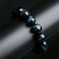 thumbnail image 4 of RSAMD High Quality Natural Stone Blue Tiger Eye Bracelet For Men Round BeadsBracelet-Blue 8mm, 4 of 7