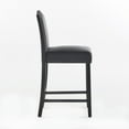 thumbnail image 5 of 27" Upholstered Barstools Set of 2,Counter Height Bar Stools with Nailhead Trim, Armless Dining Chairs with Backrest for Dining Room, Living Room,Cafe, Bar,Grey, 5 of 9