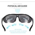 thumbnail image 4 of Gafas de sol deportivas para ciclismo: Protección UV400 con 5 lentes intercambiables en diseño negro brillante, ideales para carretera y montaña., 4 of 6