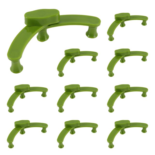 Clip de estilo, extractor de ramas, herramientas de jardinería, abrazadera de fijación de ramitas, reutilizable, verde, 125X15mm, 10 Uds., doblador de ramas de plantas