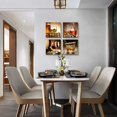 thumbnail image 6 of Canvas wall Art For Kitchen Dining Room Wall Decor Still Life Wine Glass Wall Paintings Ready To Hang For Home Decor Pub Restaurant Mural Framed Pictures Posters Prints Artwork 16" X 16"4 Piece, 6 of 6