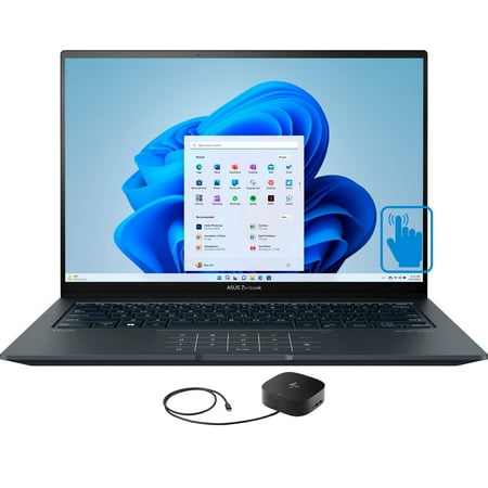 ASUS Zenbook 14X Home/Business Laptop (Intel i7-13700H 14-Core, 14.5'', 120 Hz Touch 2.8K (2880x1800), Intel Iris Xe, Win 11 Home) with G2 Universal Dock