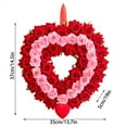 thumbnail image 3 of Valentine Decor Heart Wreath Red Rose Garland Wall Hanging Valentine's Day Decorations Valentine Decor Romantic Home Valentine Decor, 3 of 8