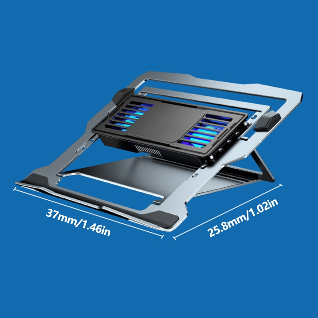 Metal Laptop Cooling Pad Gaming Laptop Coolers Adjustable Fan Height Stand Semiconductor Cooling Bracket for Laptop