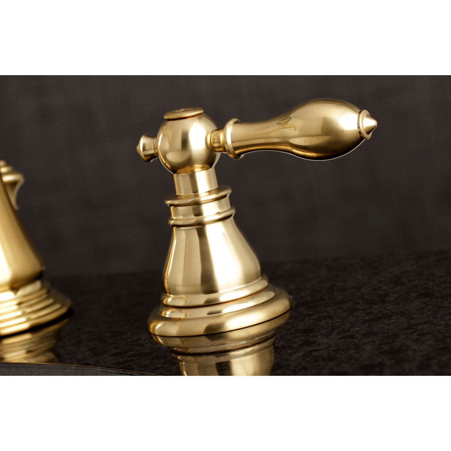 Kingston Brass KB962FL Widespread Bathroom Faucet, Polished Brass