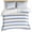 Blue, variant on Red Striped Bedding 3 Piece Duvet Cover Set Full Size, Rustic Red Stripe Modern Art Beige Soft Microfiber Comforter Cover with Zipper Closure & Pillowcases, Wrinkle & FadeResistant Quilt Cover