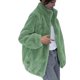 thumbnail image 3 of Chaquetas y abrigos casuales de manga larga sin capucha para mujer, cárdigan cálido de terciopelo de doble cara de invierno con cuello alto y cremallera, chaqueta polar, chaqueta informal con capucha, 3 of 3