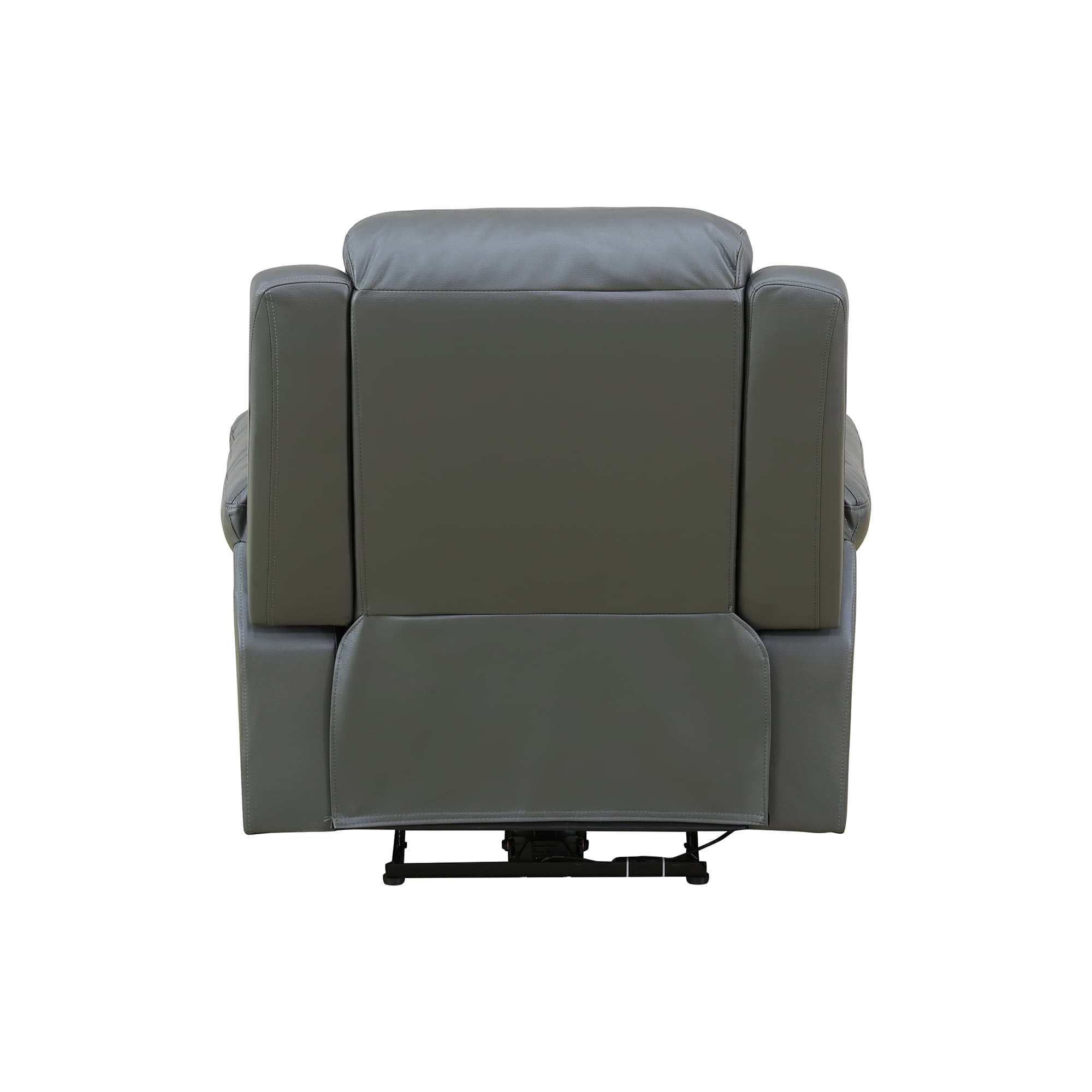 MAYEERTY Power Recliner Chair, Electric Leather Reclining Chair with USB Charging & Adjustable Backrest for Living Room, Brown