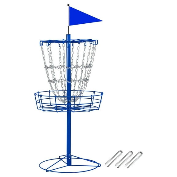 12 Chain Disc Golf Basket Target Golf Practice Set for Outdoor Indoor
