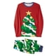 thumbnail image 5 of Pijamas navideños familiares a juego, conjunto de pijama con estampado de árbol de Navidad (camiseta y pantalón) para bebé/perro/perro/peluche)., 5 of 10