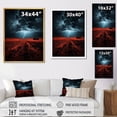 thumbnail image 4 of Designart "Thunderous Silence Orange Storms I" Landscape & Nature Floater Framed Canvas Wall Art, 4 of 7