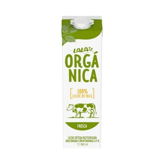 Leche entera Lala orgánica fresca 960 ml