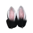 thumbnail image 1 of 1 par de pasadores de orejas de conejo de peluche para niñas, accesorios para el cabello para disfraz de Halloween Adepaton BST2000876-3, 1 of 5
