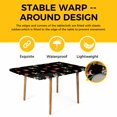 thumbnail image 4 of Christmas Table Cloths for 5 Foot Rectangle Tables, Winter Red Green Xmas Weeping Balls Patio Waterproof Elastic Fitted Tablecloths, Washable Rectangular Table Cover for Camping, 4 of 8