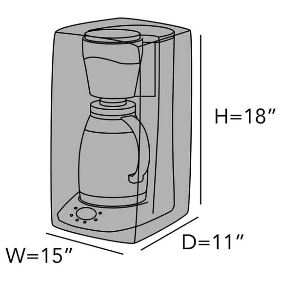 YOSITiuu Keepsakes – Coffee Maker Cover – Dust Protection - Stain Resistant - Washable – Appliance Cover-Slate