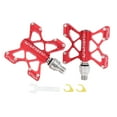 thumbnail image 1 of Pédales de Plateforme Plates Ultralégères pour Vélo Composants à Filetage 14mm pour s BMX Rouge, 1 of 8